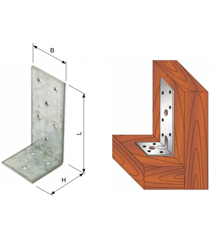 Úhelník nerovnoramenný, tloušťka 2 mm