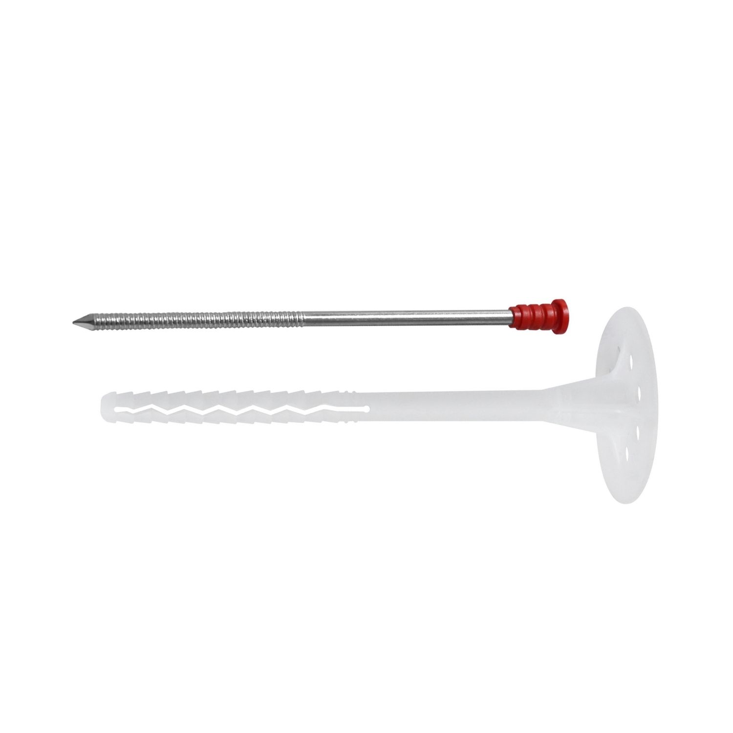 Univerzální talířová hmoždinka - dřík 10mm, kov+hlava plast, prodloužená expanze, zatloukací, podloží B,C,D,E FI-10ML