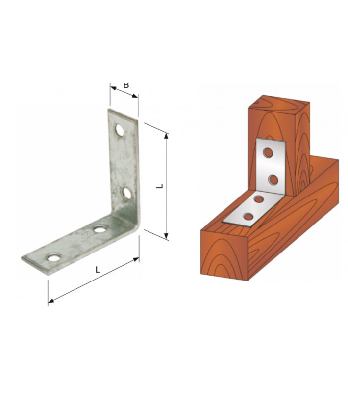 Úhelník lehký, tloušťka 2 mm