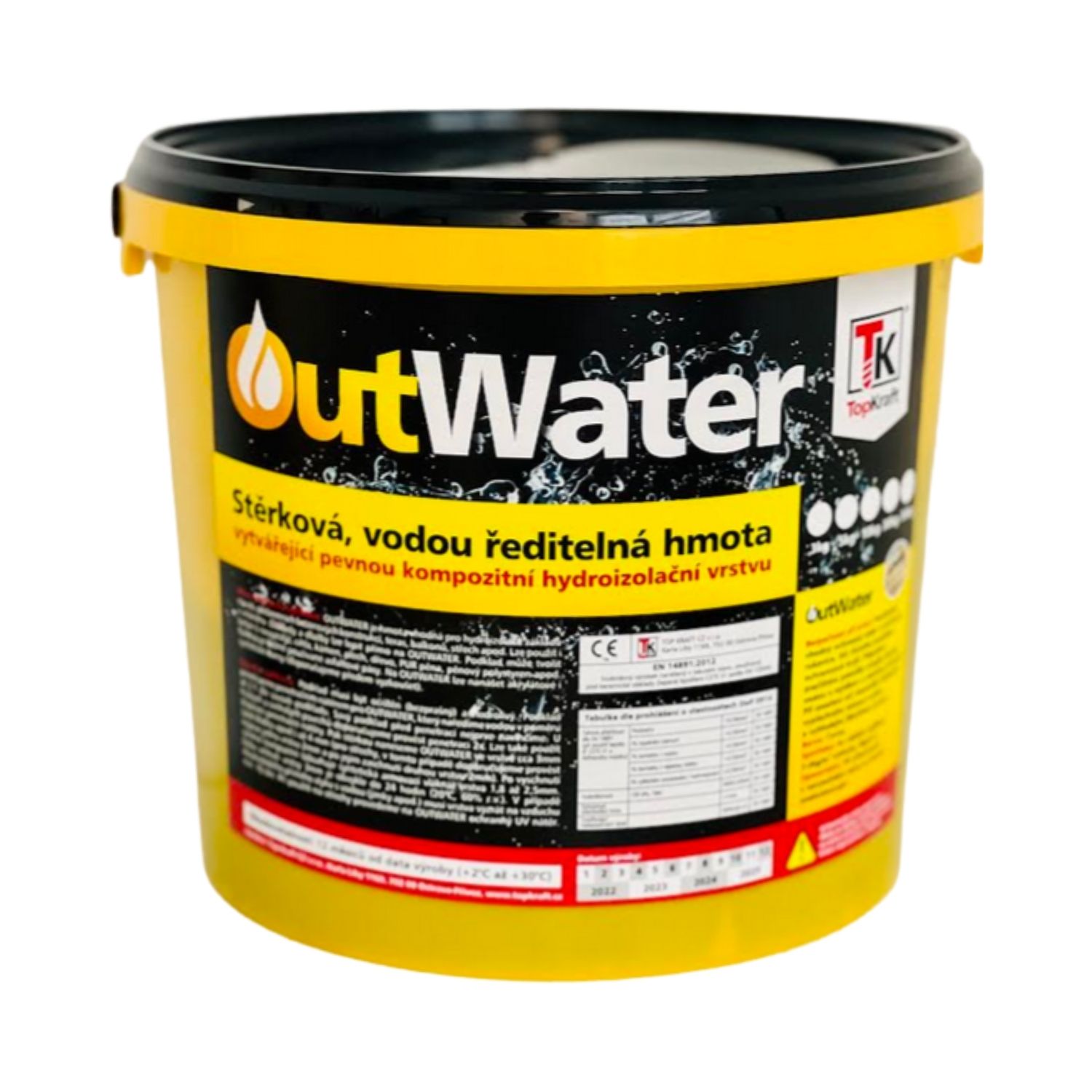 OUTWATER Stěrková, jednosložková hydroizolace, vodou ředitelná